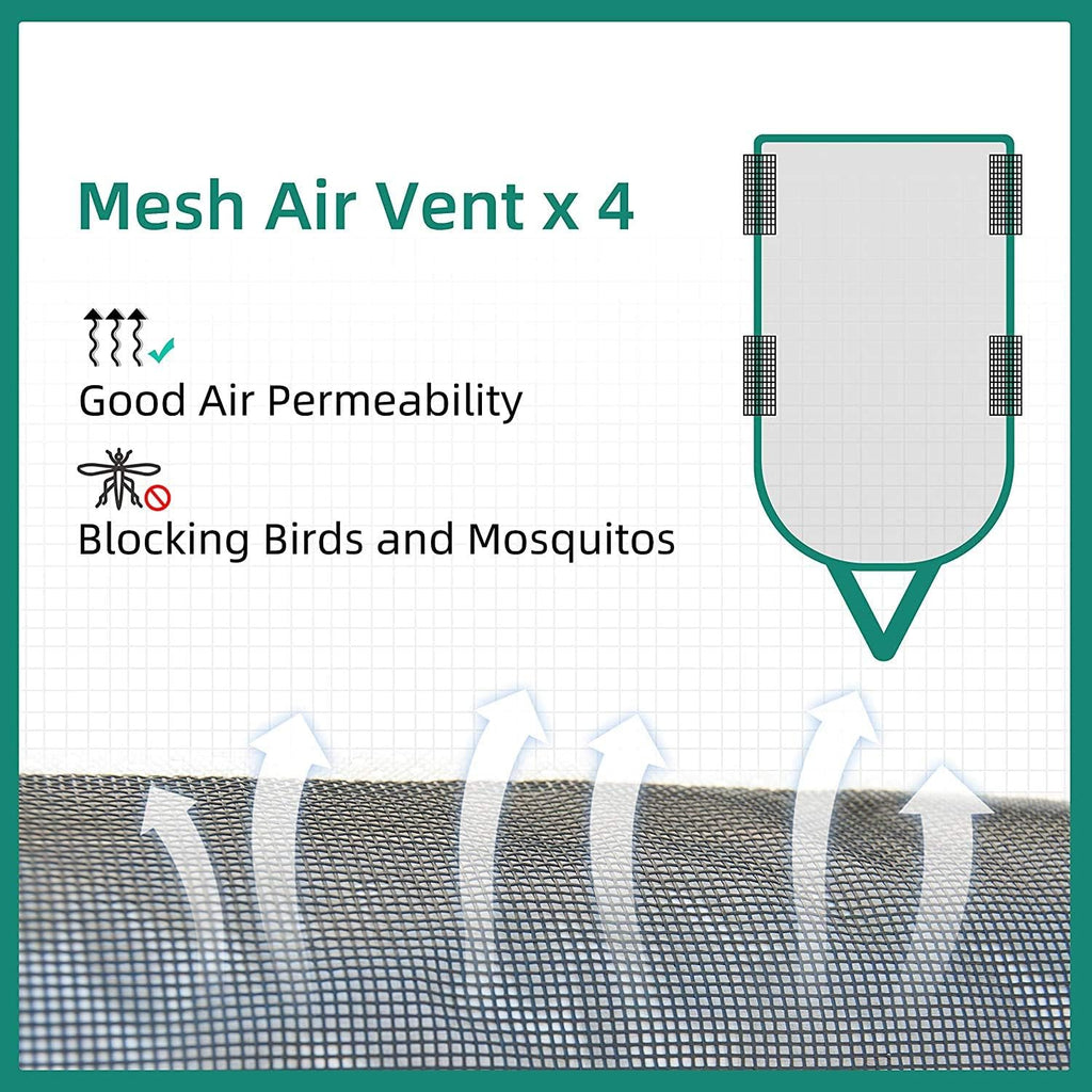 Pop Up Folding Camper Cover with Adhesive Repair Patches (3 Layers 8'-10') Pack of 2 U8741