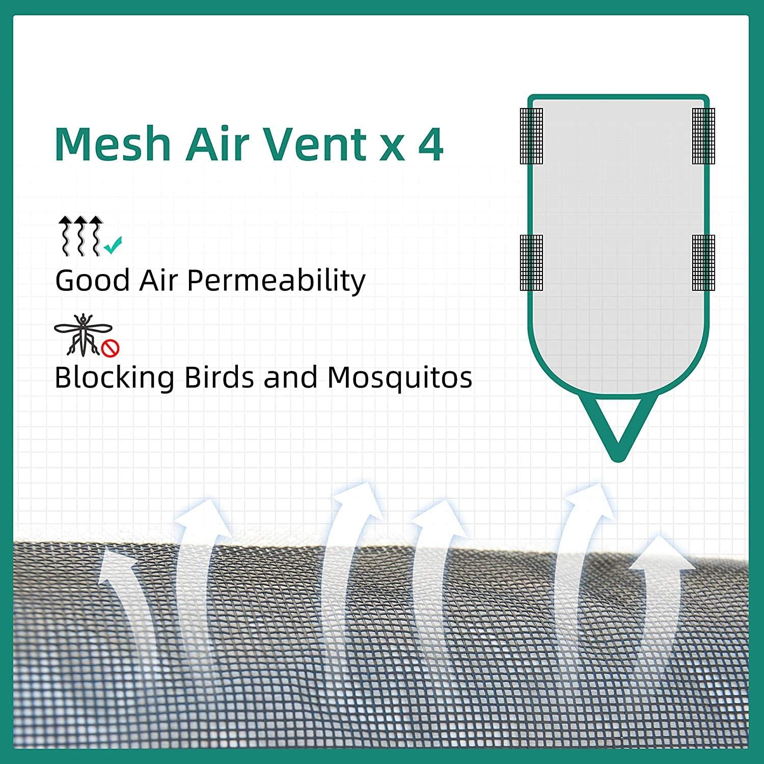Pop Up Folding Camper Cover with Adhesive Repair Patches (3 Layers 8'-10') Pack of 2 U8741