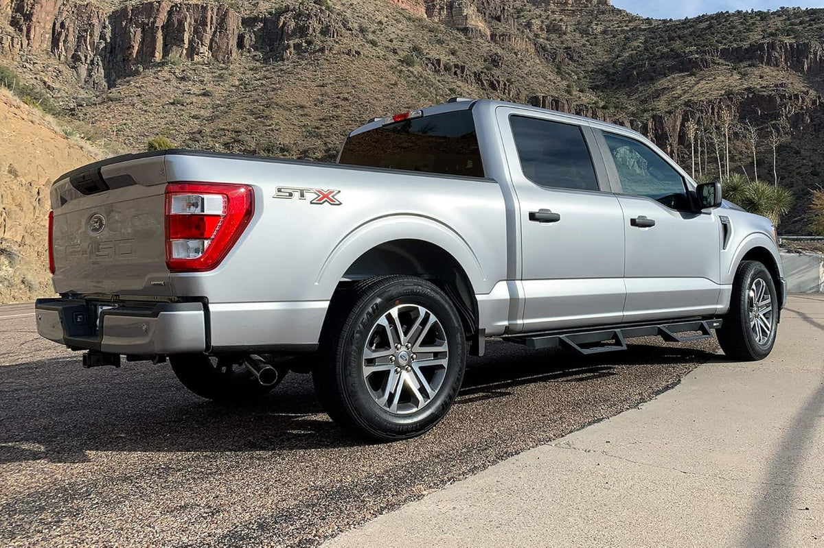 Black Drop Side Steps Running Boards for Tacoma Double Cab Z643