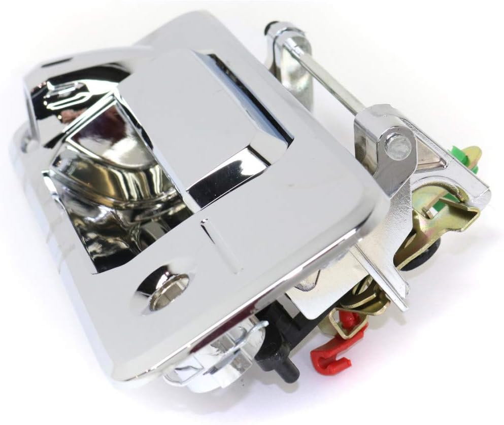 Chrome Plastic Tailgate Handle with Cam and Key Holes Pack of 2 J28237