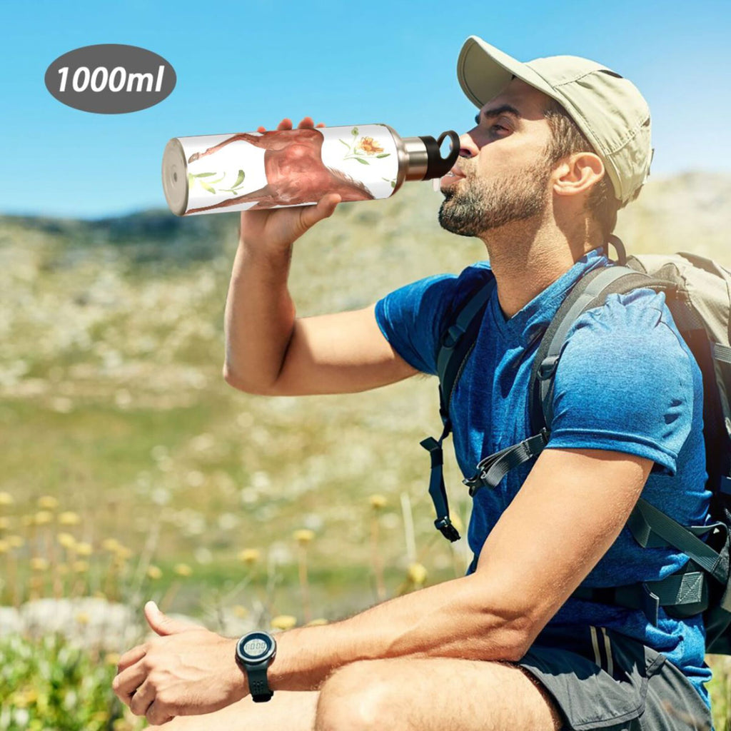 20 oz Insulated Stainless Steel Water Bottle with Straw Lid Y39137