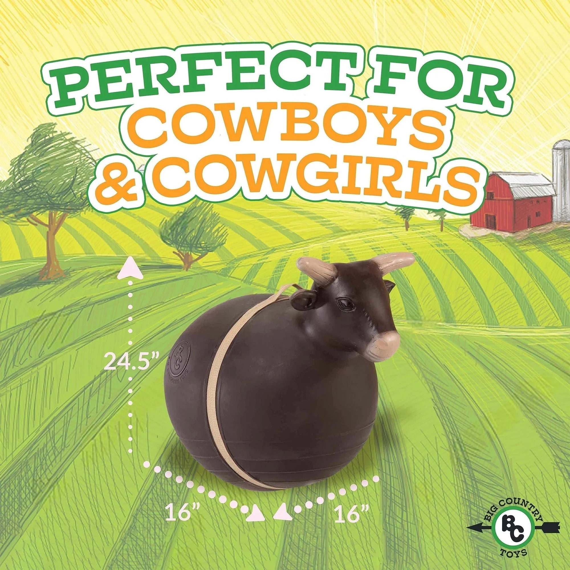 Inflatable Bouncy Bull Rodeo Ride-on Toy E595192
