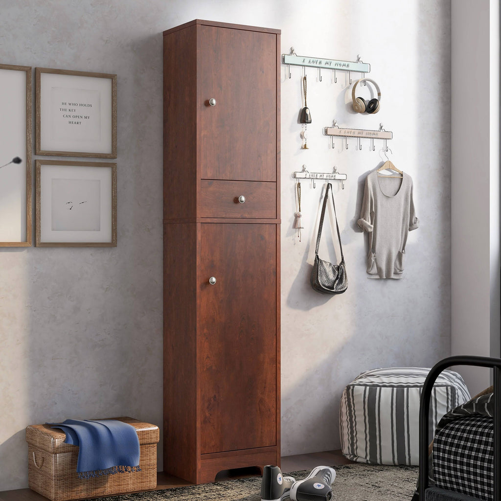 White Oak Compact Farmhouse Armoire N753