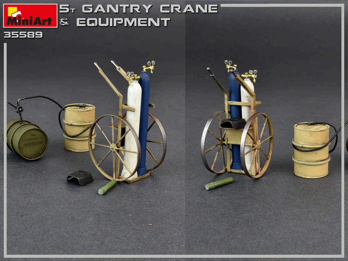 5 Ton Gantry Crane & Equipment 1/35 Scale Plastic Model Kit R46805