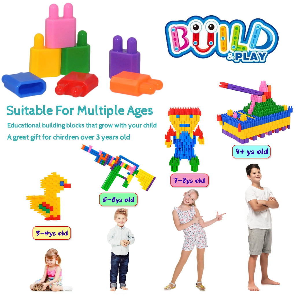 600 Pcs Building Blocks Construction STEM Toy I5097