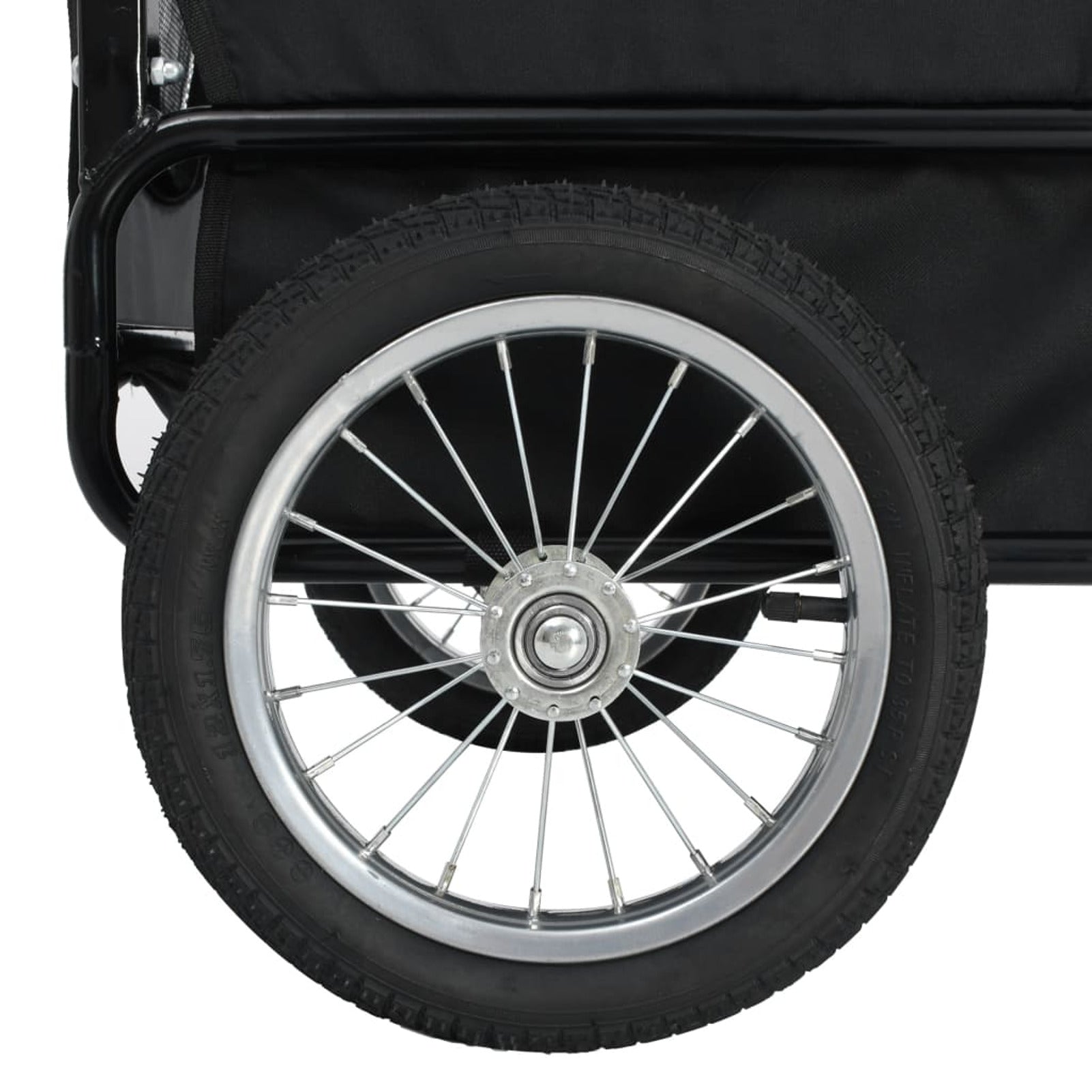 Red and Black 2-in-1 Pet Bike Trailer and Jogging Stroller with Storage Bag M608006