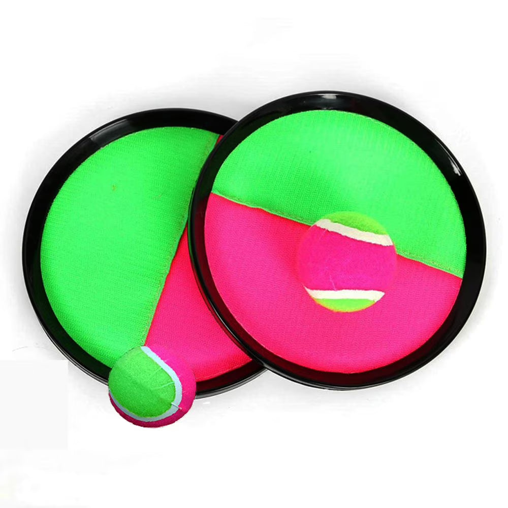 Toss and Catch Ball Game with Disc Paddles I569