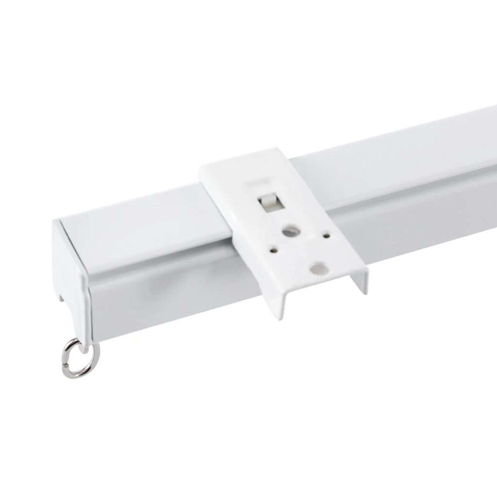 White Ceiling Mount Curtain Track Kit with Hooks A971