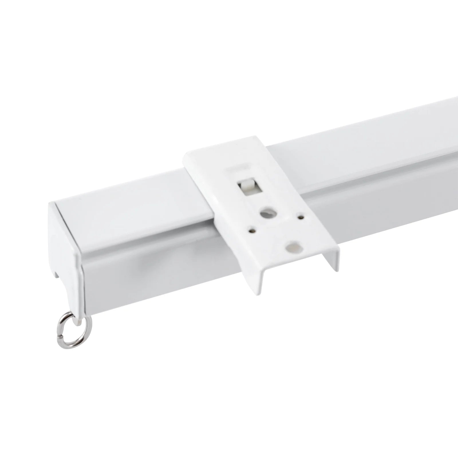 White Ceiling Mount Curtain Track Kit with Hooks A971