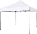 10' x 10' Instant Commercial Canopy Straight Leg Pop-up Canopy, White J31157