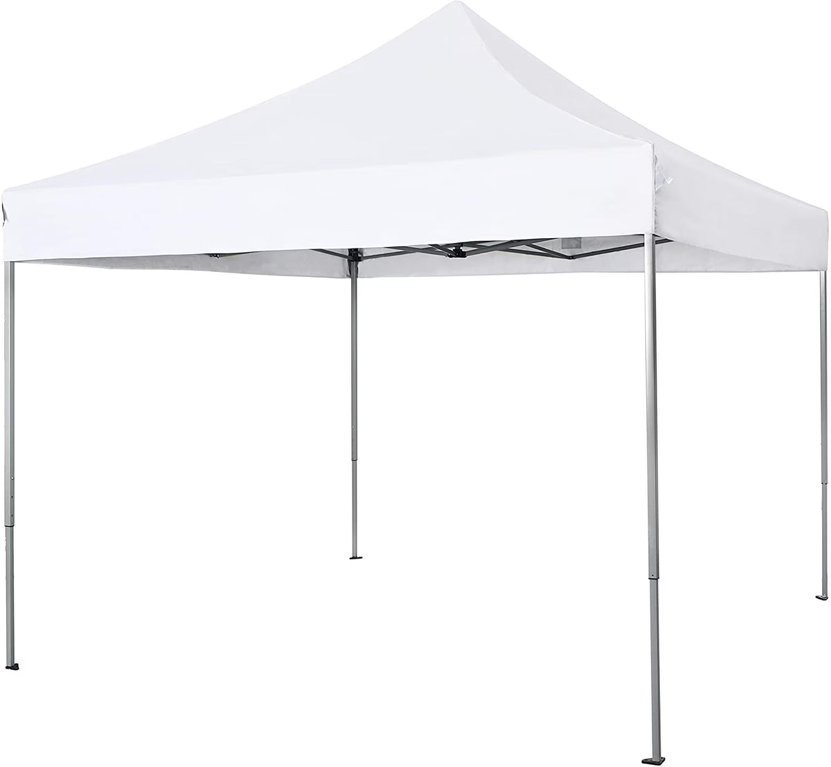 10' x 10' Instant Commercial Canopy Straight Leg Pop-up Canopy, White J31157