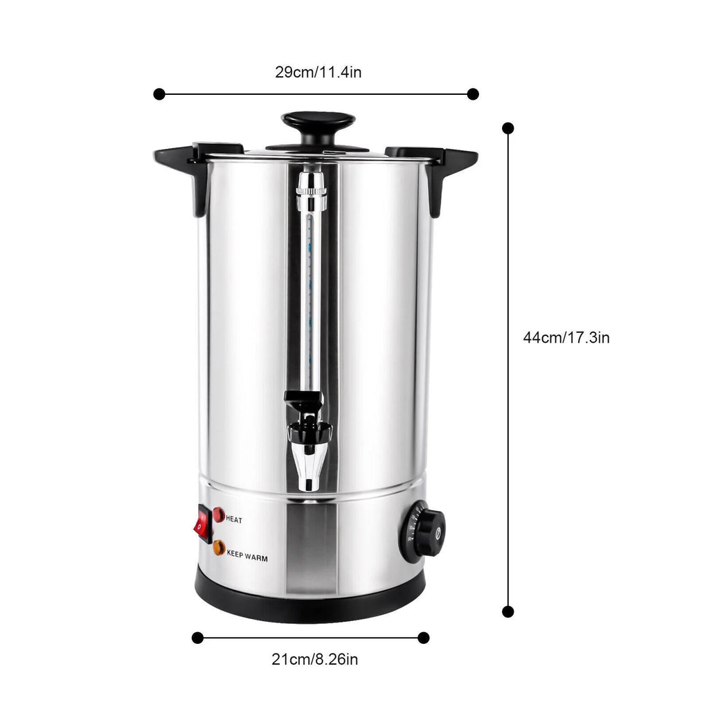 Stainless Steel 10 Litre Hot Water Boiler Urn 1000W W18990