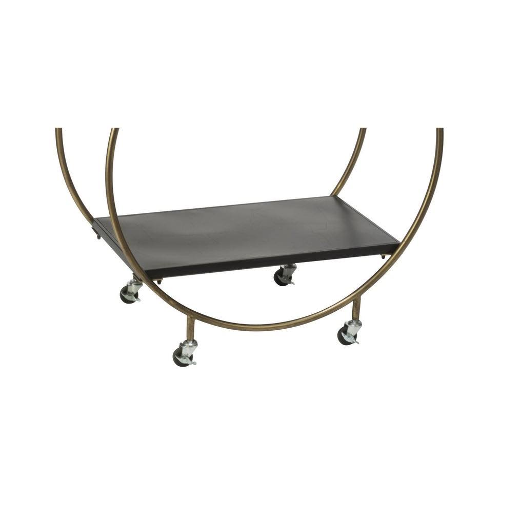 Black Rolling Bar Cart O213645