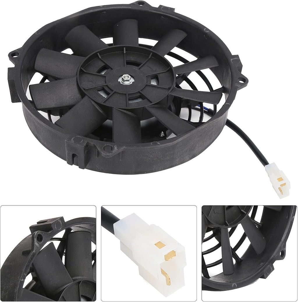8in Slim Electric Cooling Fan Radiator 24V 80W 600CFM Pack of 2 K609549