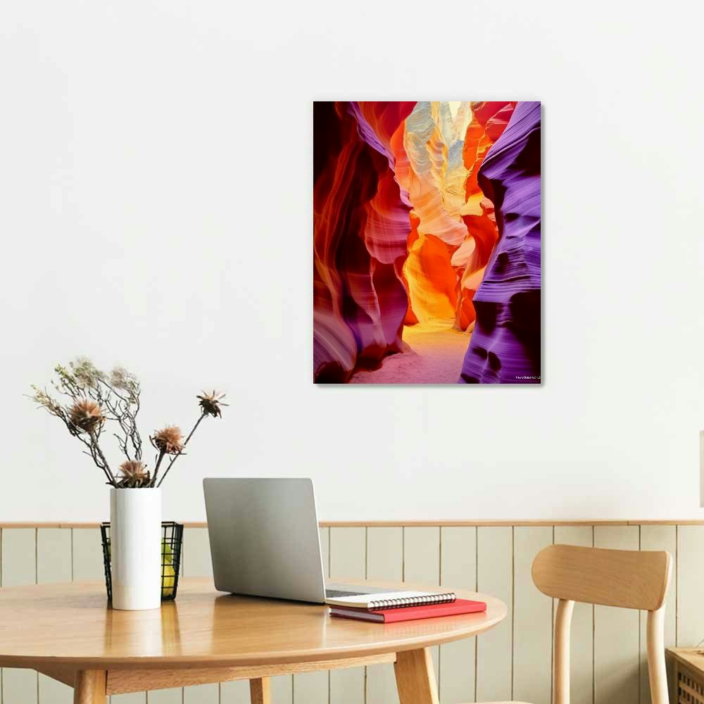 Upper Antelope Slot Canyon Scenic Canvas Wall Art Prints Y752641