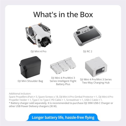 Folding Mini-Drone with 4K HDR Video Camera, 2 Extra Intelligent Flight Batteries Plus O493
