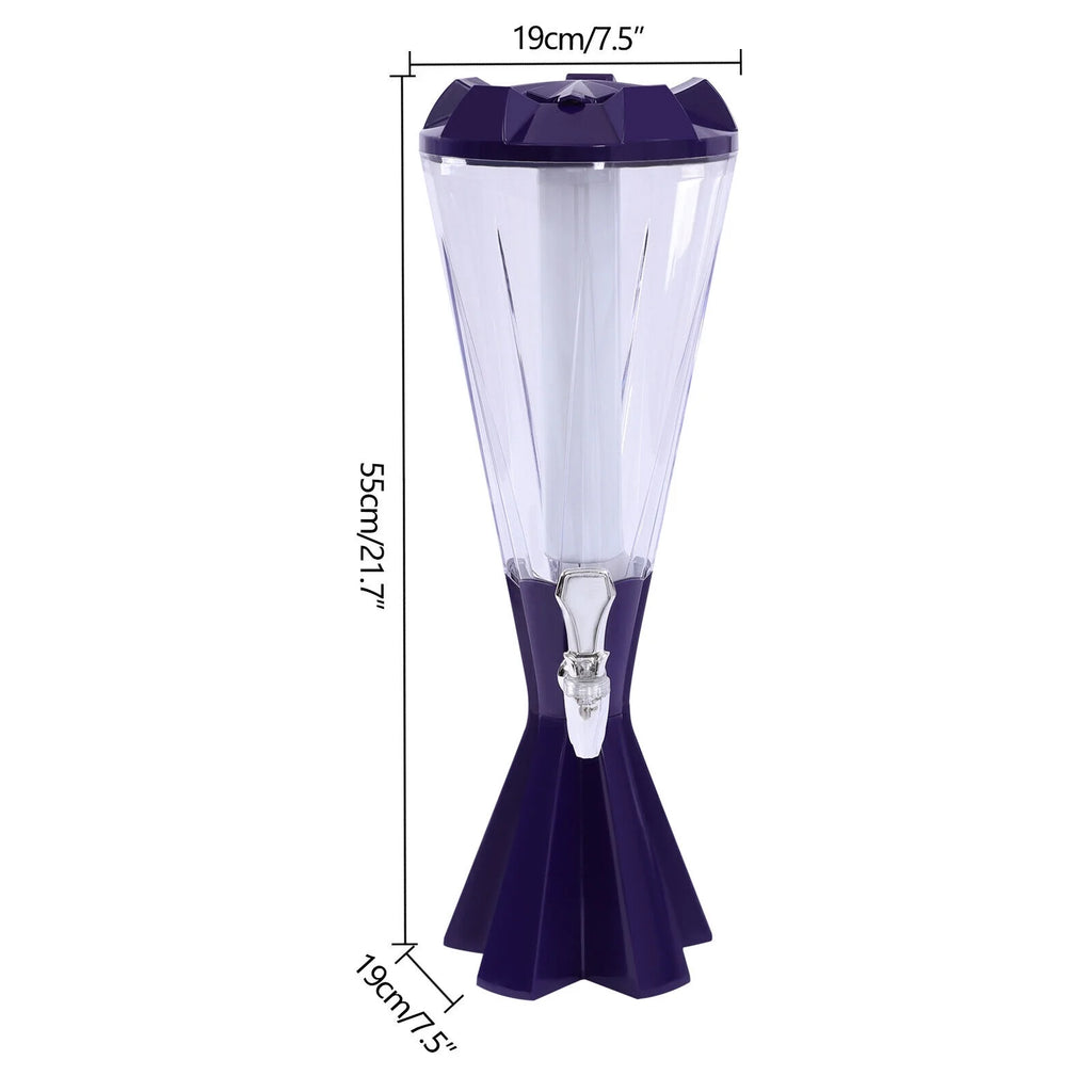 3L Beer Tower Dispenser with LED Lights H3363