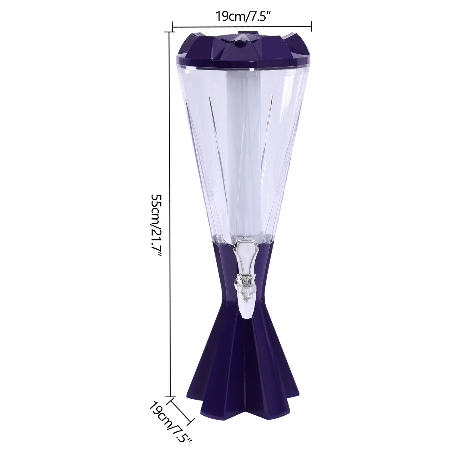 3L Beer Tower Dispenser with LED Lights H3363
