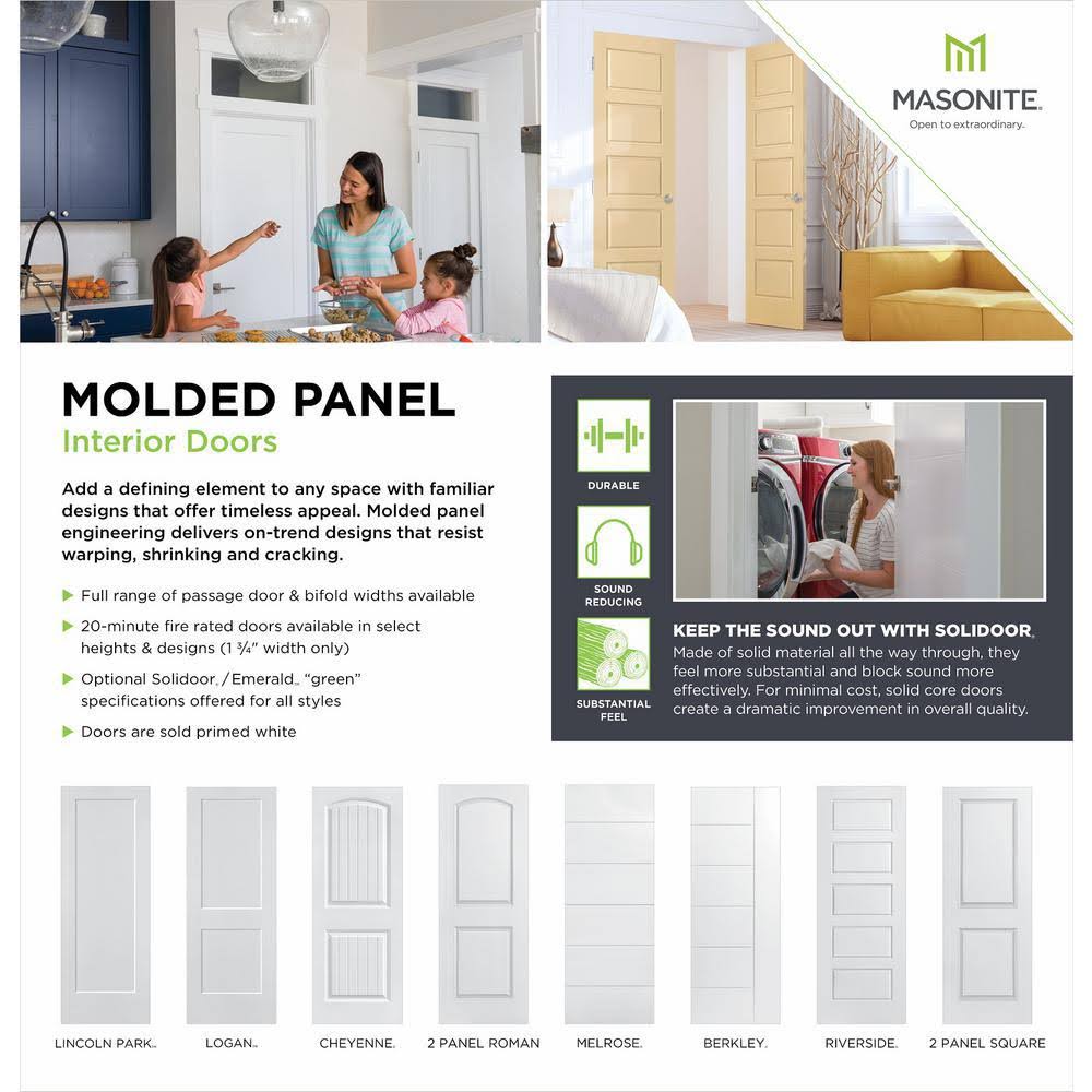 28 in. x 80 in. 2-Panel Hollow Core Primed Composite Interior Door Slab B724