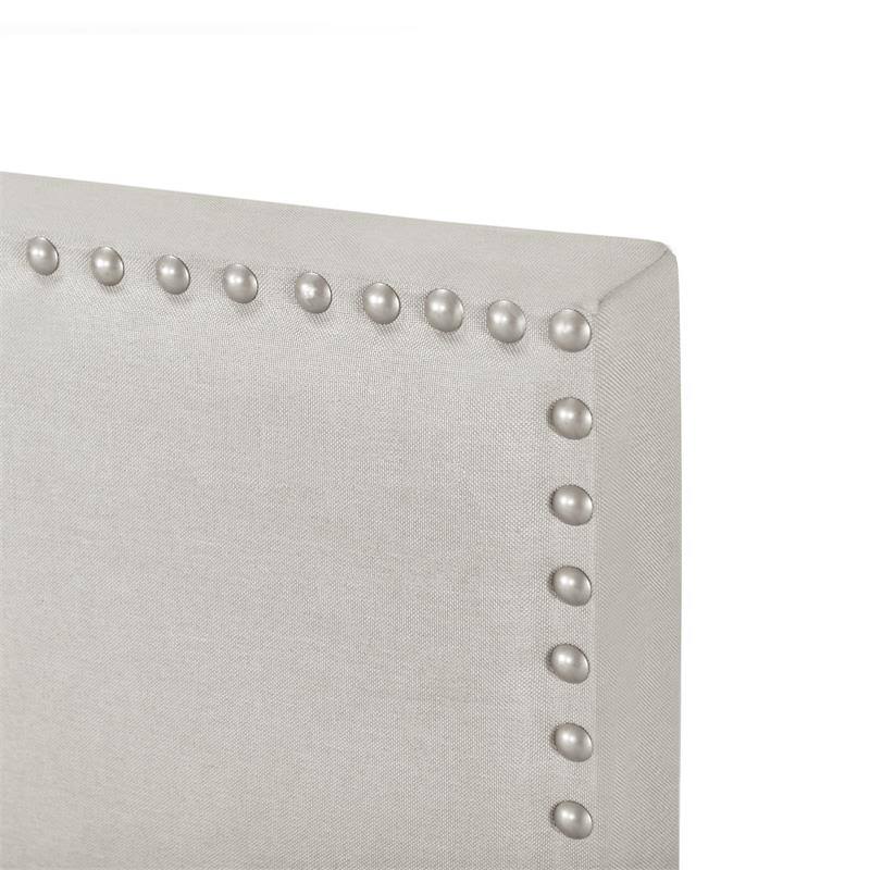 Queen Nail Trim Bed - Fog Gray B84932