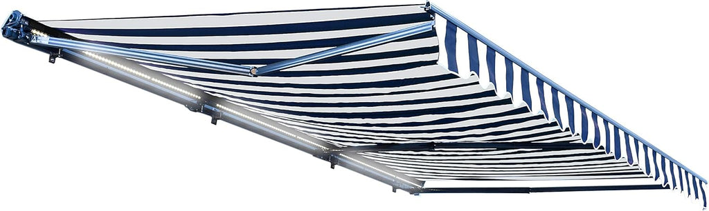 Green Motorized Retractable Patio Awning 16 x 10 Feet B61785
