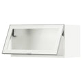 White Glass Wall Cabinet 30x15x15 W3258