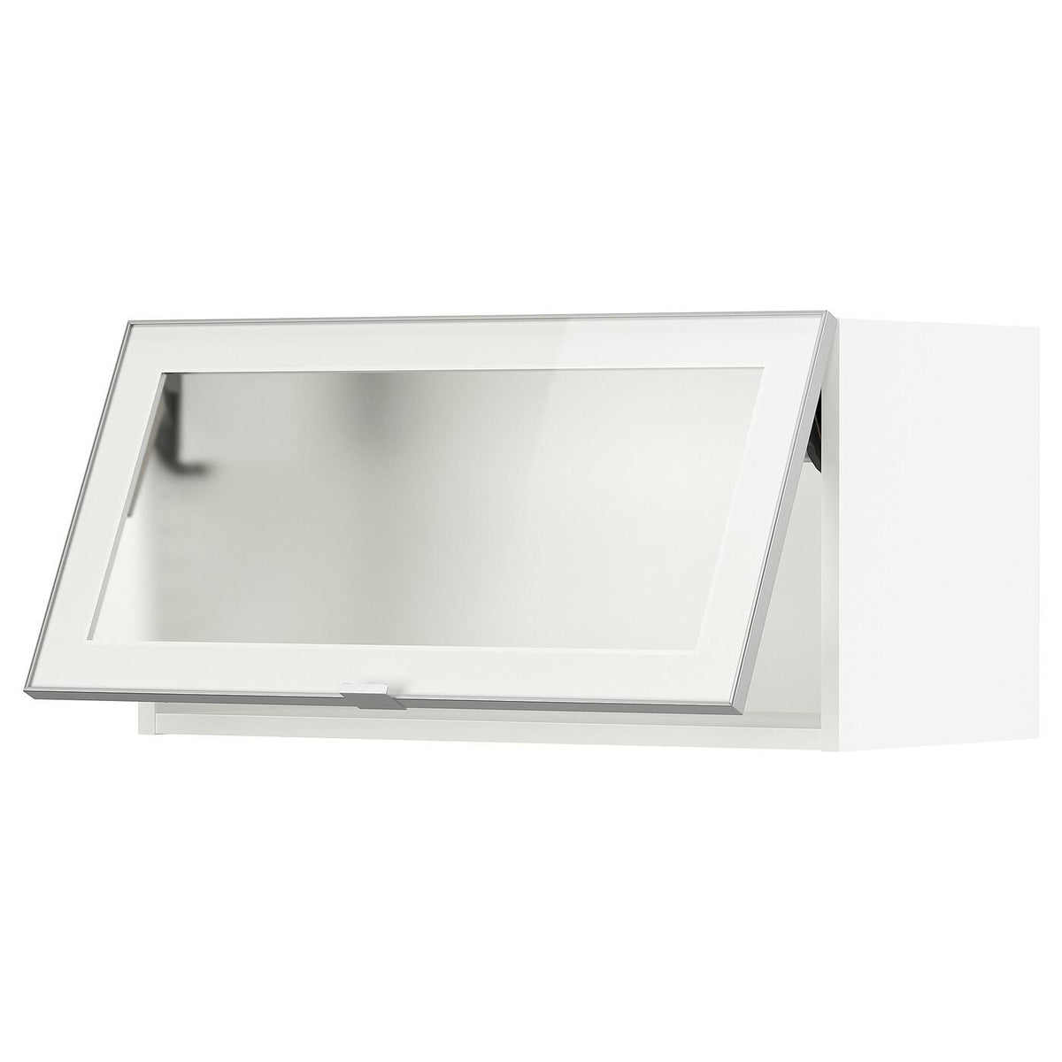 White Glass Wall Cabinet 30x15x15 W3258