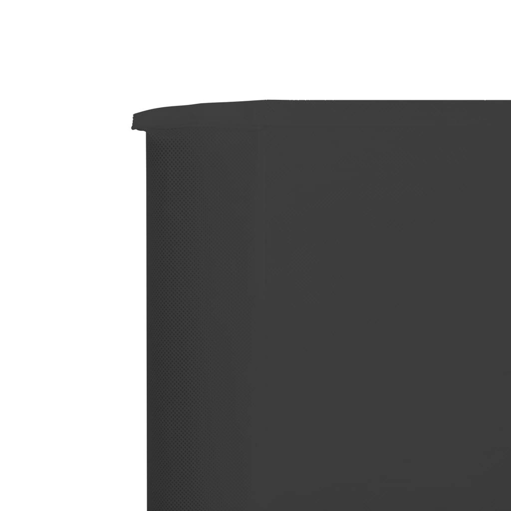5-Panel Wind Screen Fabric 600x120 cm Anthracite Z498282