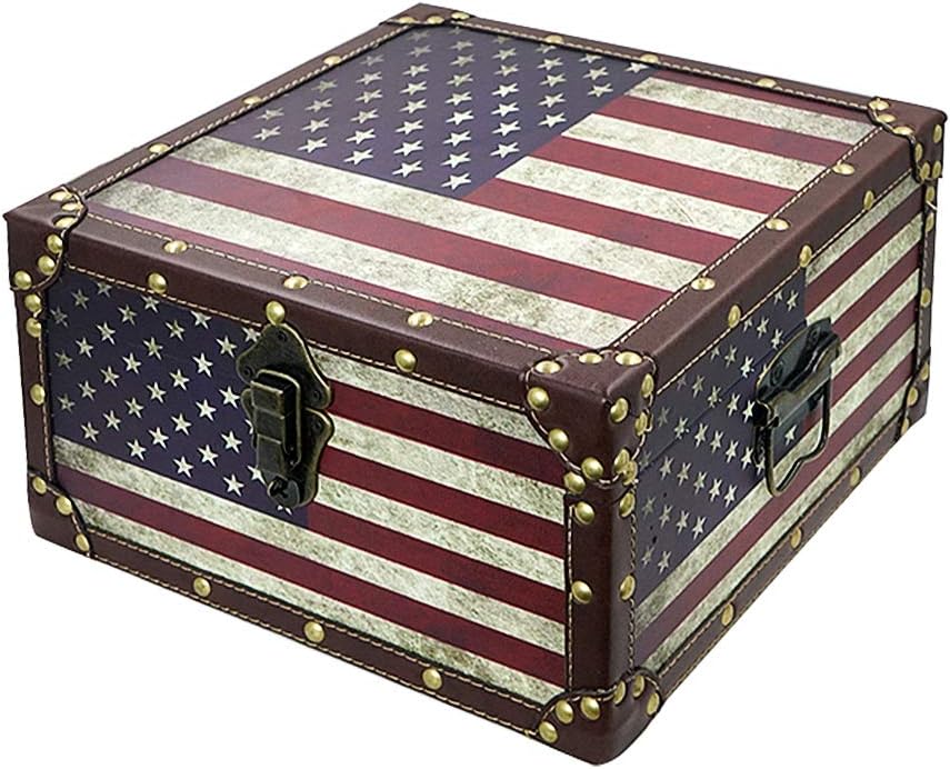 Large Vintage Wooden Storage Trunk I4515