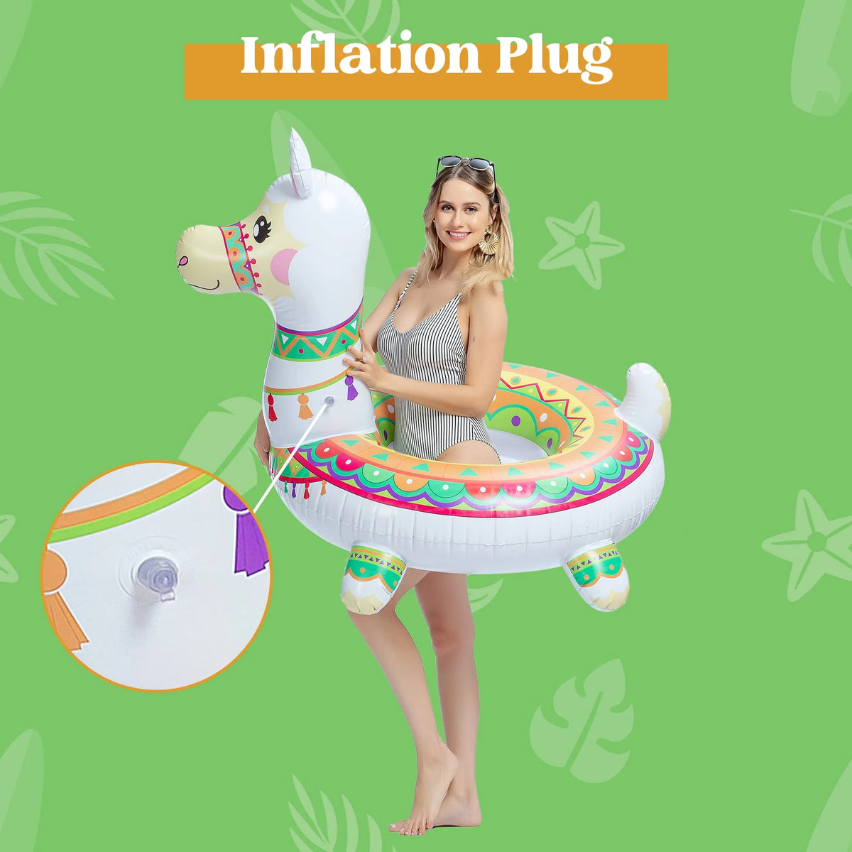 Inflatable Llama Pool Float 43.5” Y228939