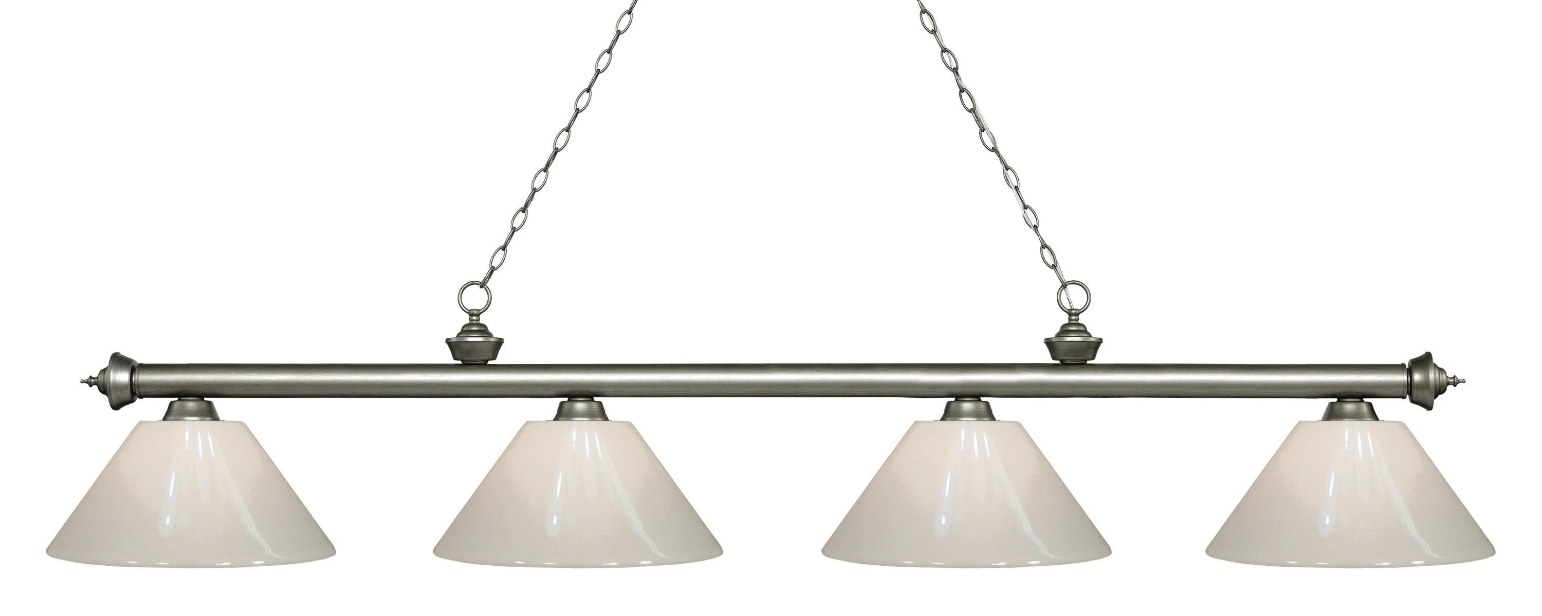 4 Light Island/Billiard Antique Silver J439569