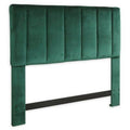 King Velvet Headboard in Green L294