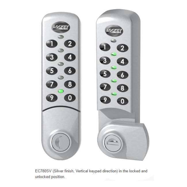 White Digital Combination Electronic Cabinet Lock A6913