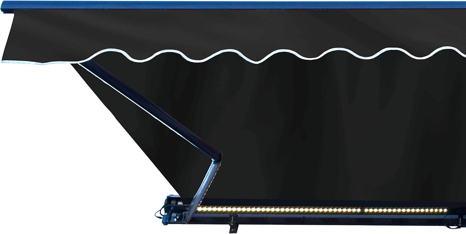 Green Motorized Retractable Patio Awning 16 x 10 Feet B61785