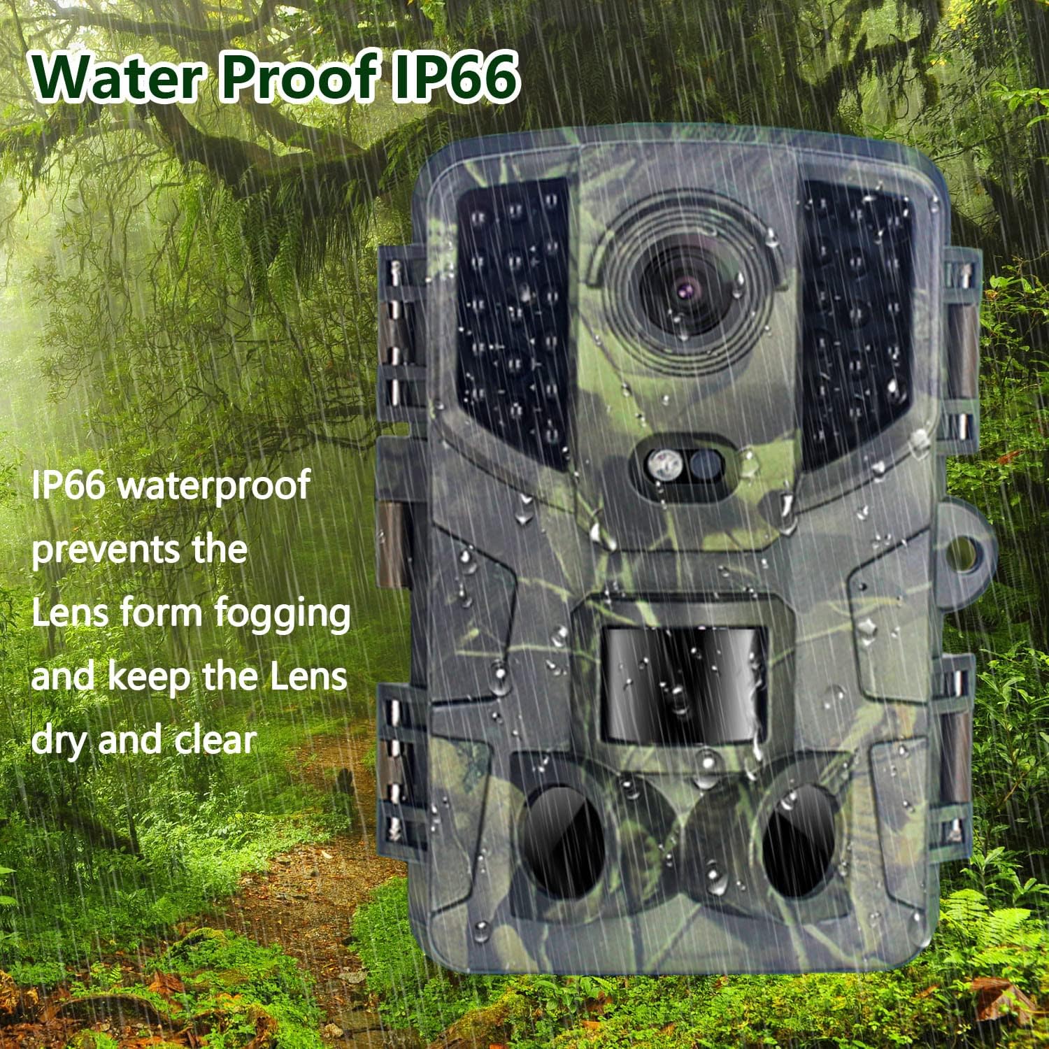 20MP Waterproof Game Camera with Night Vision, Pack of 2 K7782