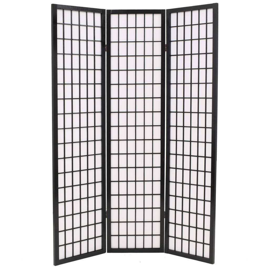 White Folding 5-Panel Room Divider A2321