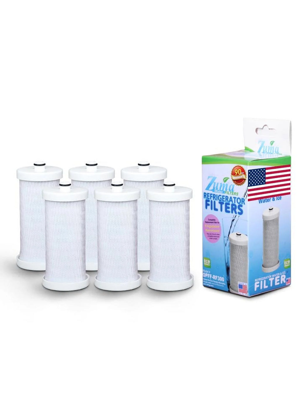 6 Pack Water and Ice Filter Q858