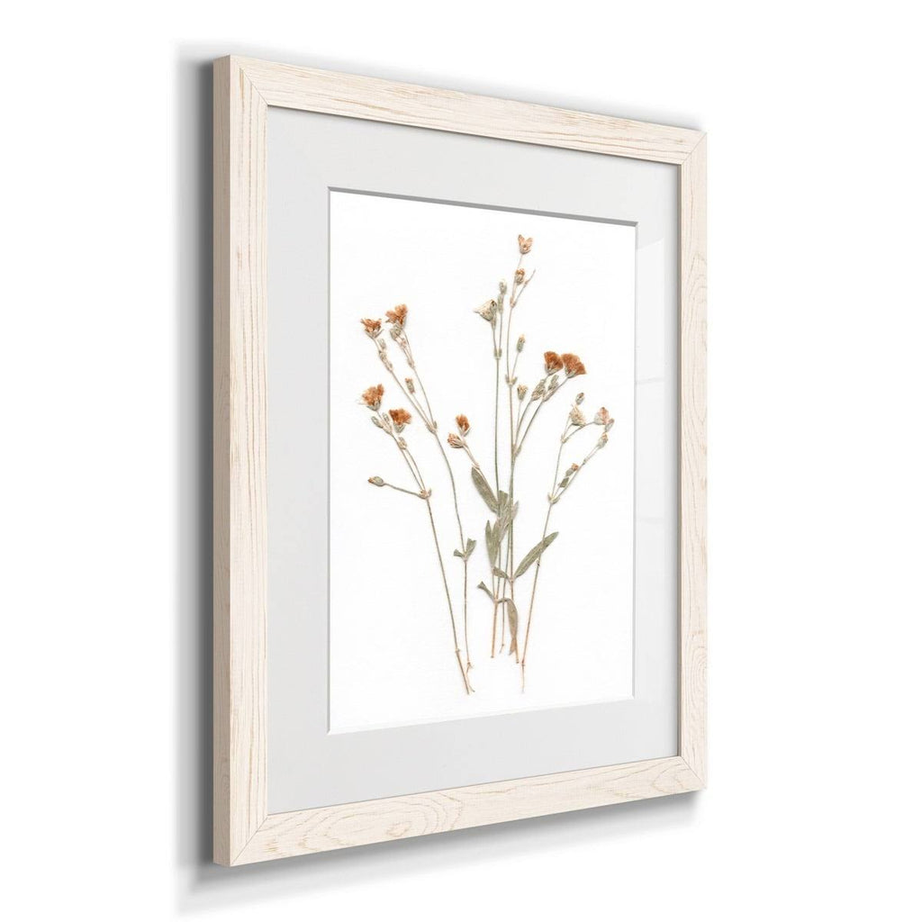 White Framed Print U735