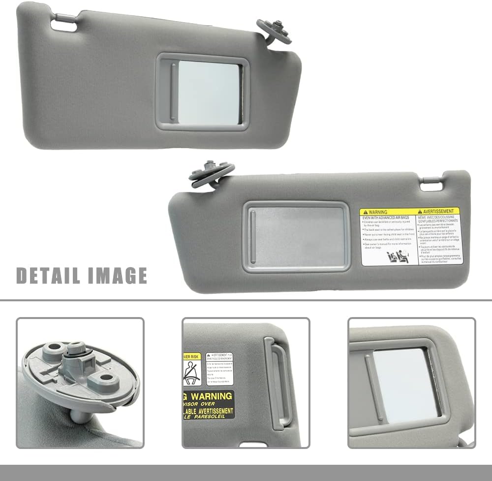 Gray Sun Visor Assembly Pack of 2 D471