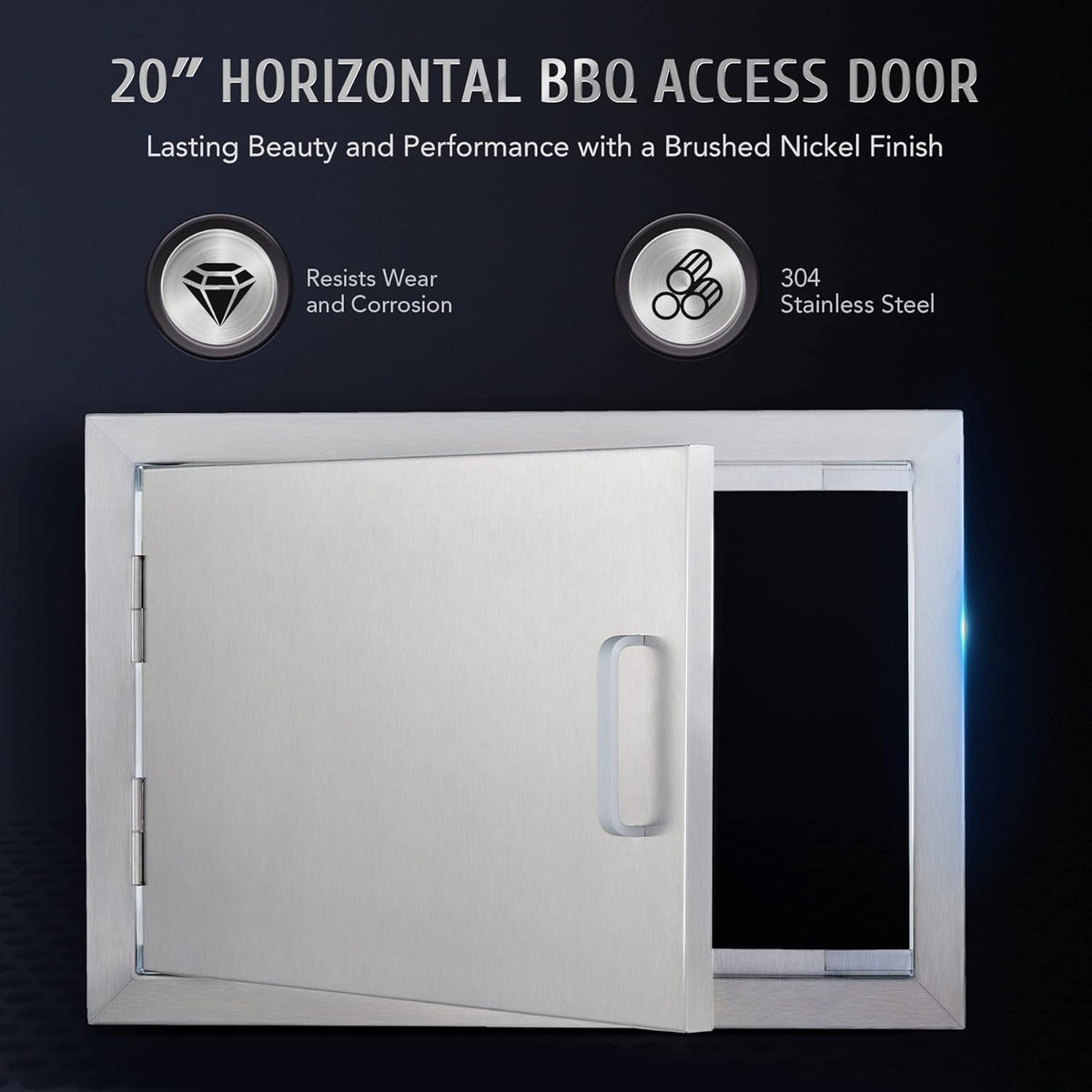 Weatherproof 304 Stainless Steel Single Access Door (20 W x 14 H) O425962