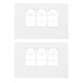 Party Tent Sidewall 2 pcs with Window PE White N144