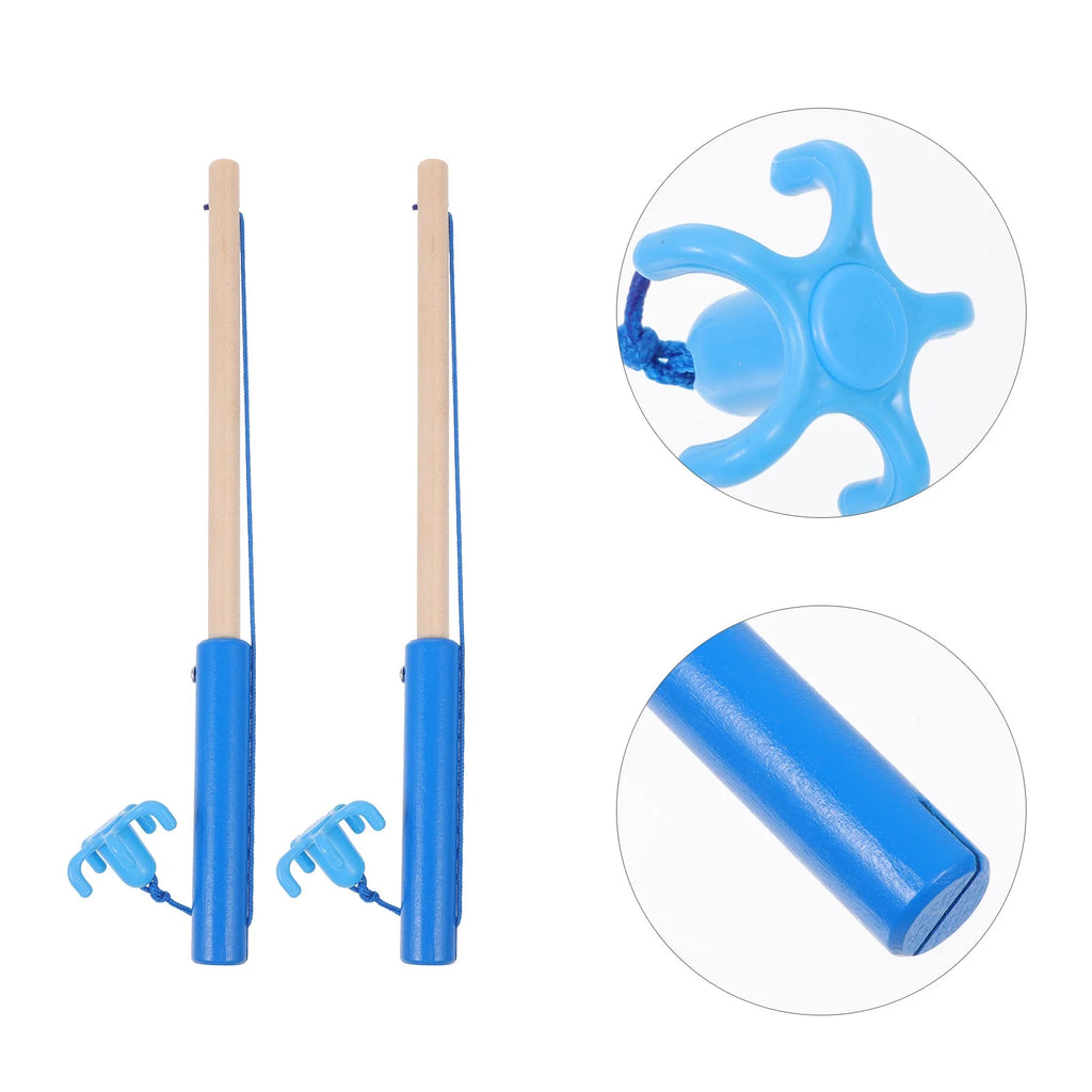 Magnetic Fishing Rod Wooden Game Educational Toy P80812