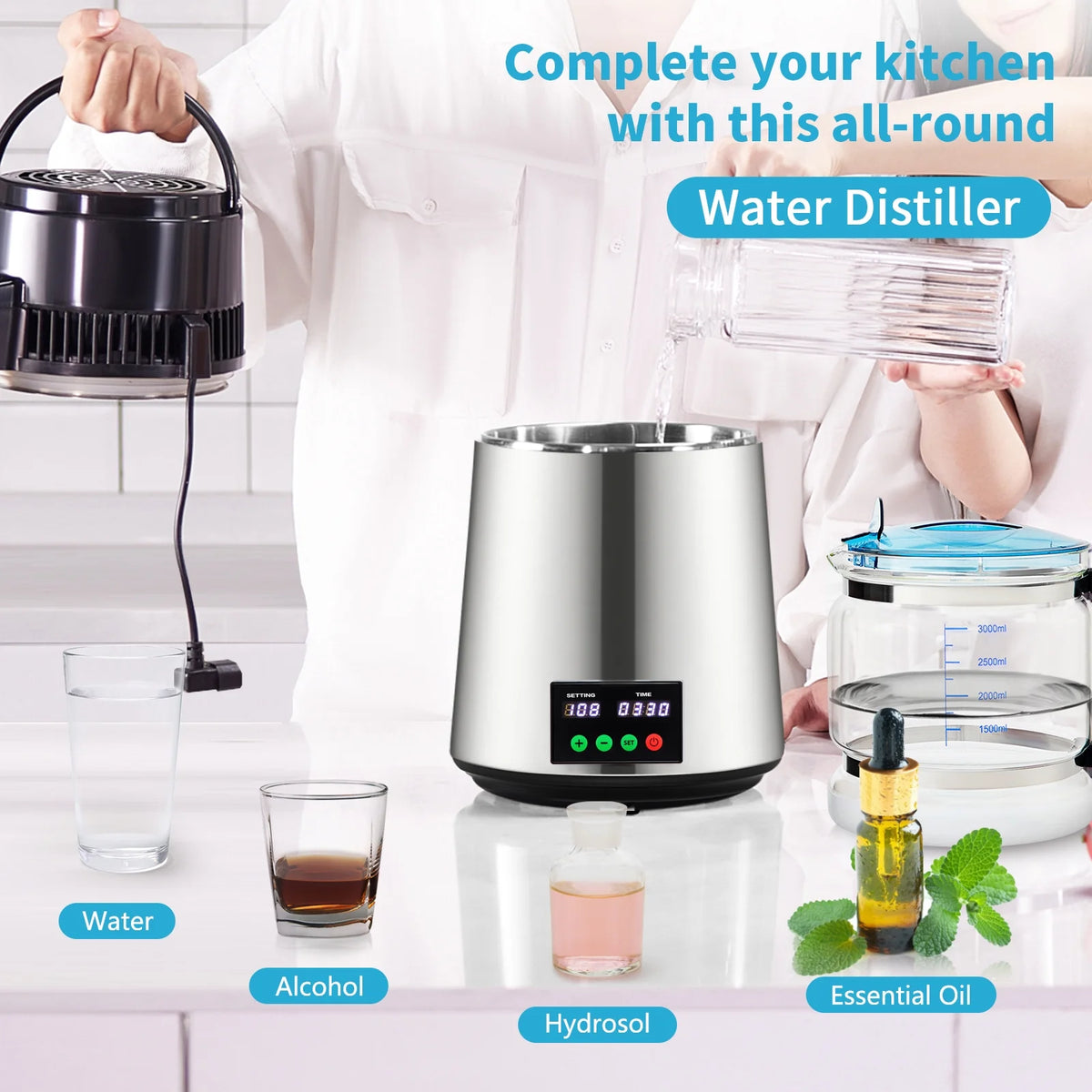 4L Silver Water Distiller K6494