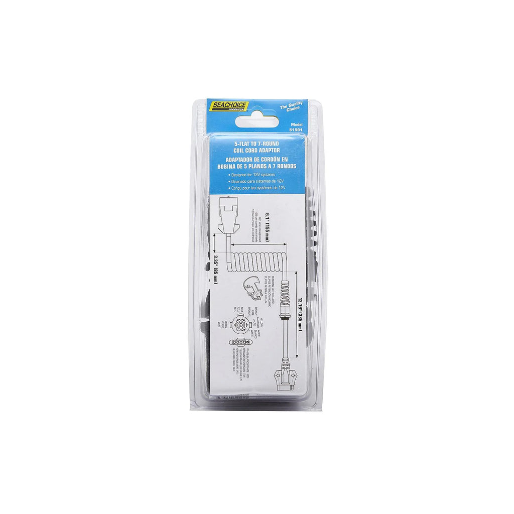 5-Flat to 7-Round Coil Cord Adaptor I91995