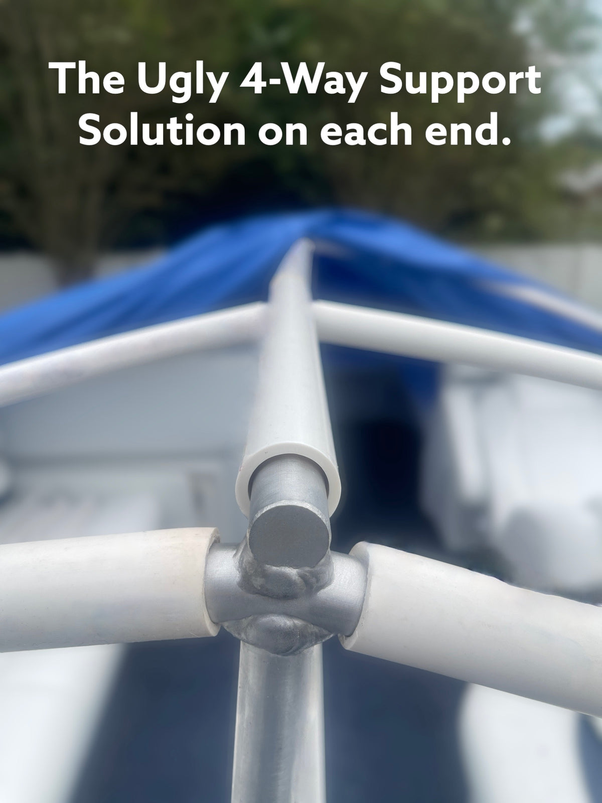 Pontoon Boat Canvas Solution with 6 Rise with 18 Gator Bites P866099
