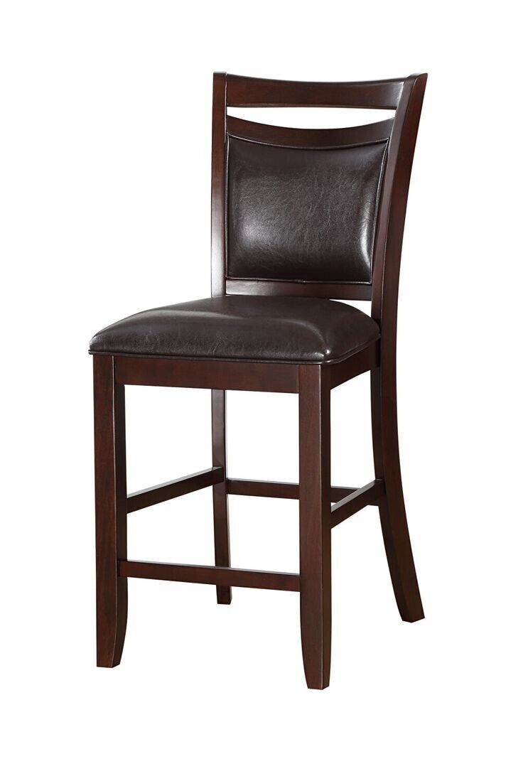 Set of 6 Faux Leather Counter Height Dining Chairs B4433
