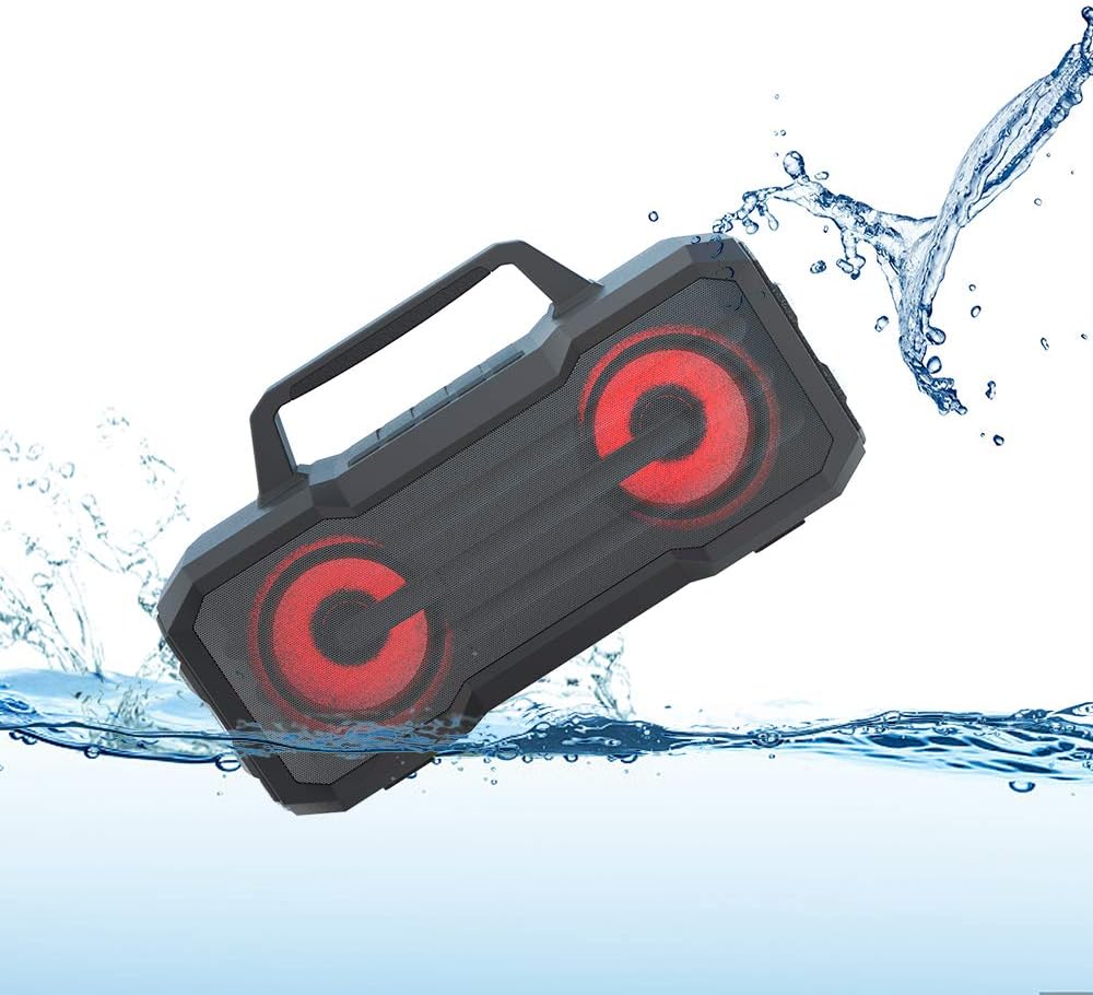 IPX6 Waterproof Portable Wireless Speaker with Built-in Microphone Y514663