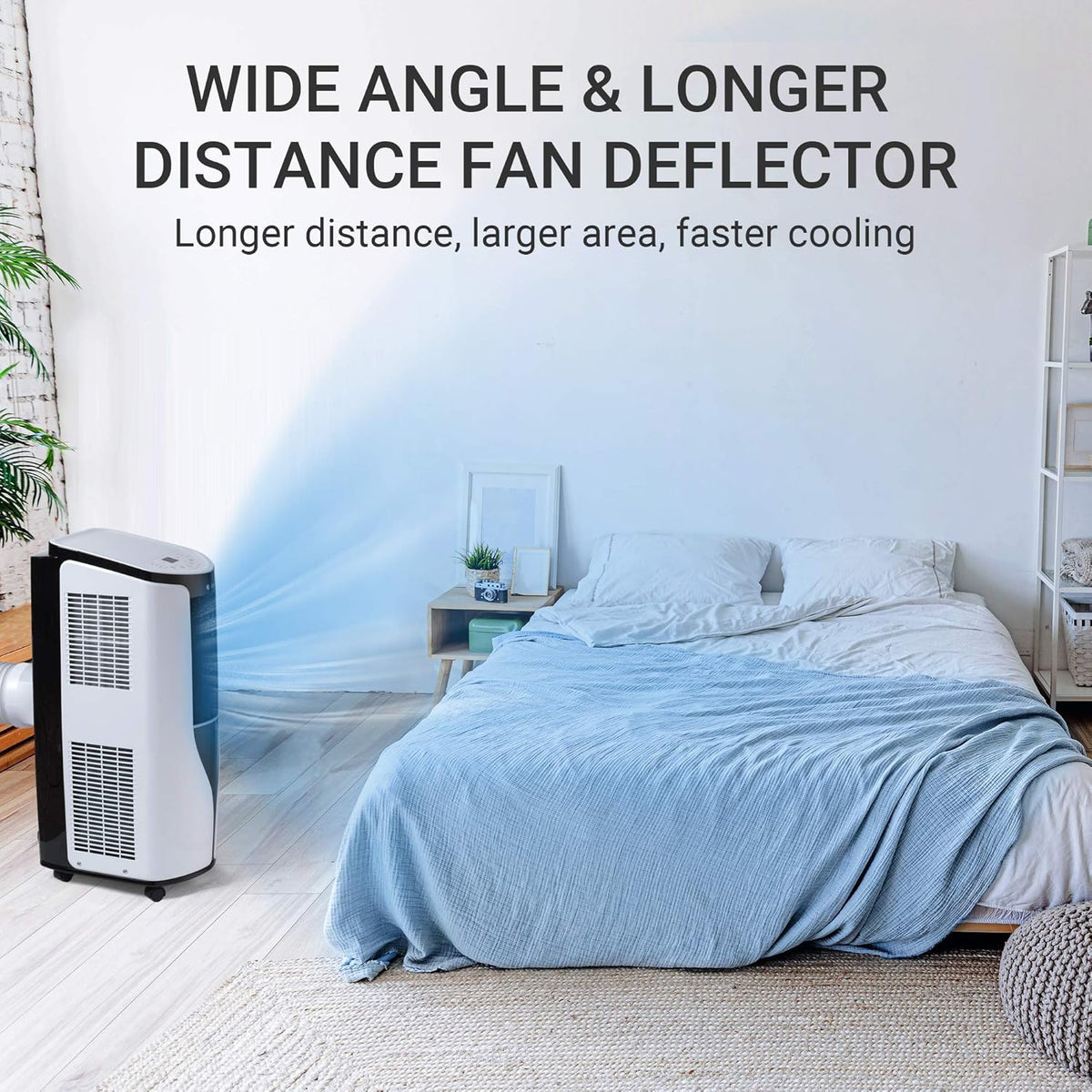Portable Air Conditioner 10,000 BTU with Remote Control, 3 in 1 Cooling, Dehumidification, Fan Z292726
