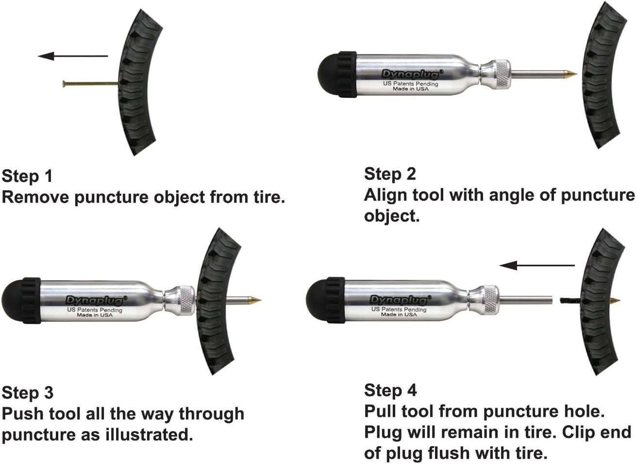 Tubeless Tire Repair Tool Kit Pack of 2 N4574