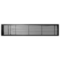Black-Matte Aluminum Fixed Bar Air Vent Grille R99495
